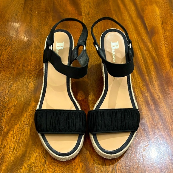Browns wedges with black straps, size 39 - Picture 2 of 4